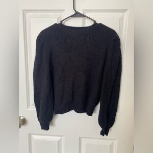 Love Tree Black Crew Neck Sweater